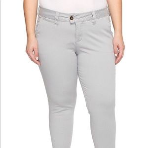 22w JAG plus size creston crop Capri nautical navy